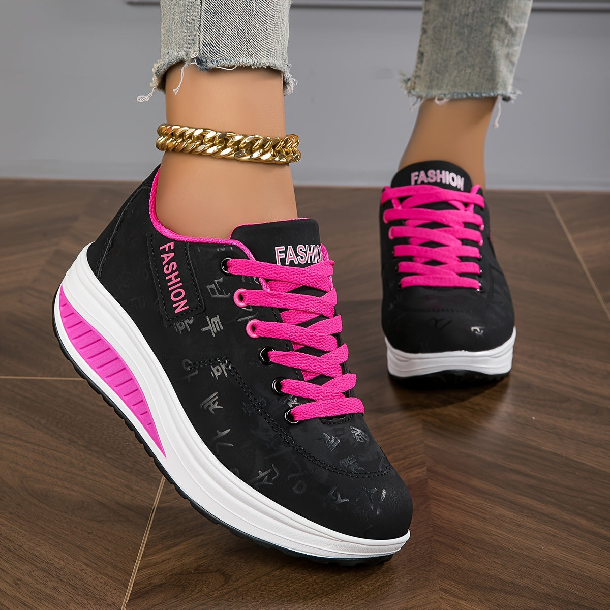 Bequeme, lässige outdoor-schnürschuhe für damen