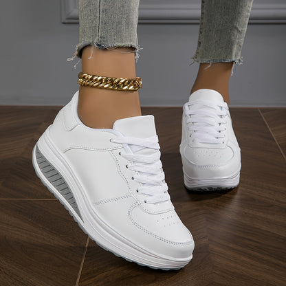 Bequeme, lässige outdoor-schnürschuhe für damen