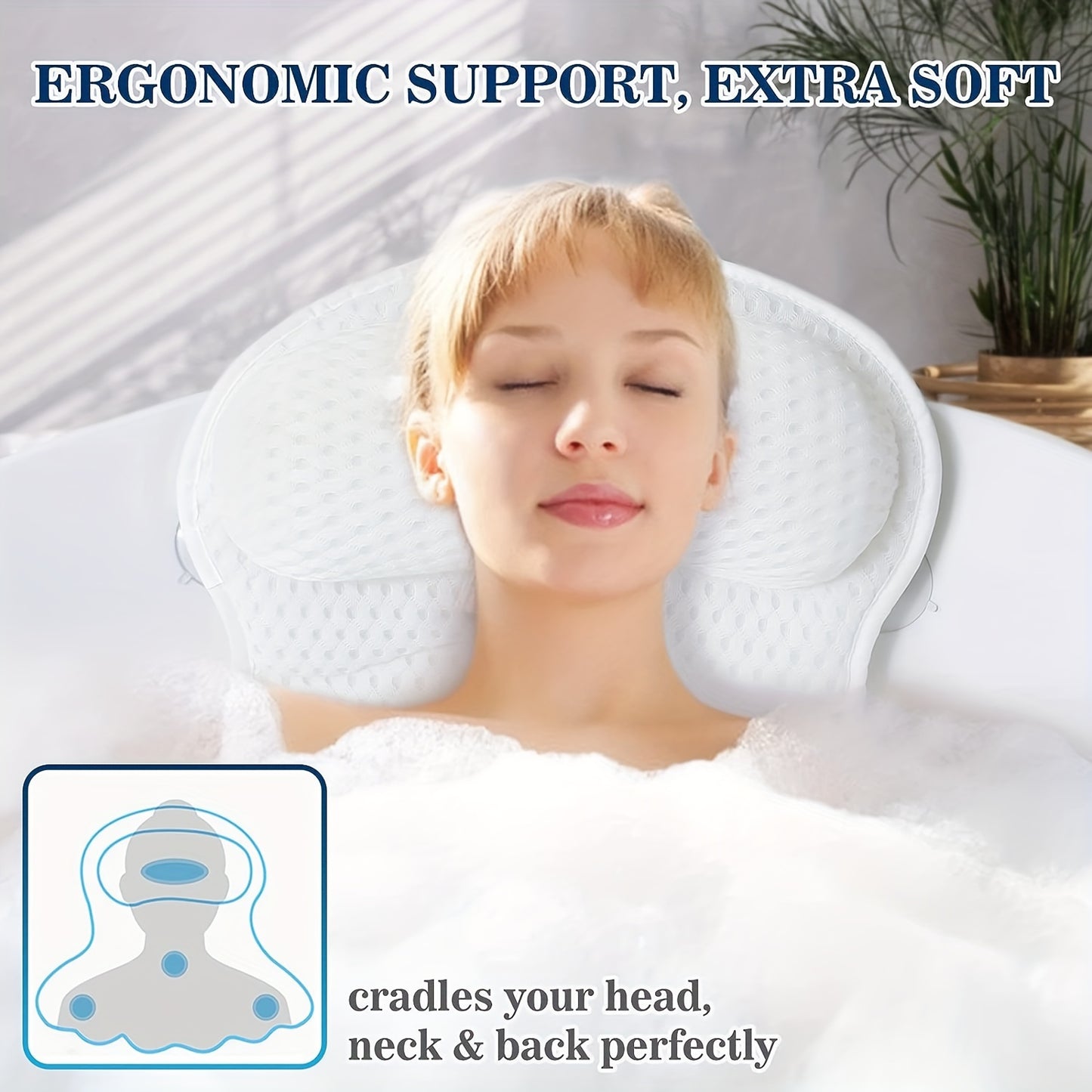 BATH ELEGANCE - Premium Spa-Badekissen