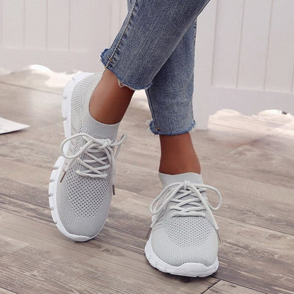 Damen Sneakers – Atmungsaktives Mesh – Gepolsterte Laufsohle – Sportlich & Bequem