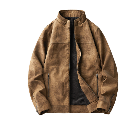 Frank™ | Premium Lederjacke mit Reißverschluss