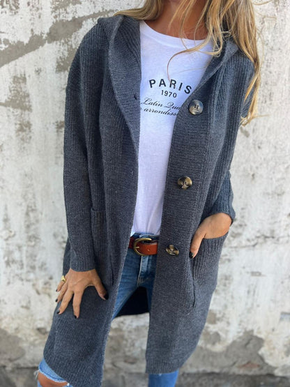 Frida™ | Elegante lange Strickjacke