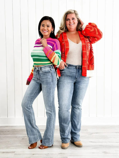 Roswitha | Hochgeschnittene Gerade Jeans