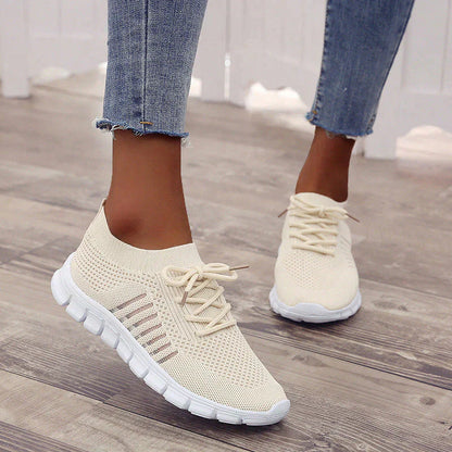 Damen Sneaker – Atmungsaktiv – Leicht – Bequeme Passform – Rutschfeste Sohle
