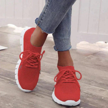 Damen Sneaker – Atmungsaktiv – Leicht – Bequeme Passform – Rutschfeste Sohle