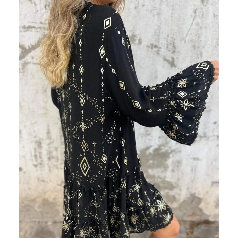 ULRIKA I RETRO-LANGARMKLEID