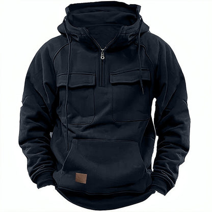 Francis | Kapuzenpullover mit Taschen und Reißverschluss